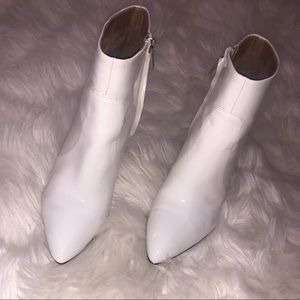 Sam Edelman Olette white ankle boots